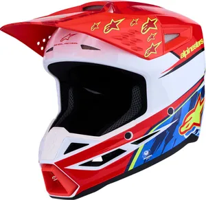 ALPINESTARS HELMET SM3 FALCON RED/WHT/BLU
