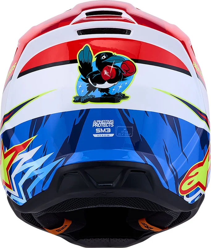 ALPINESTARS HELMET SM3 FALCON RED/WHT/BLU