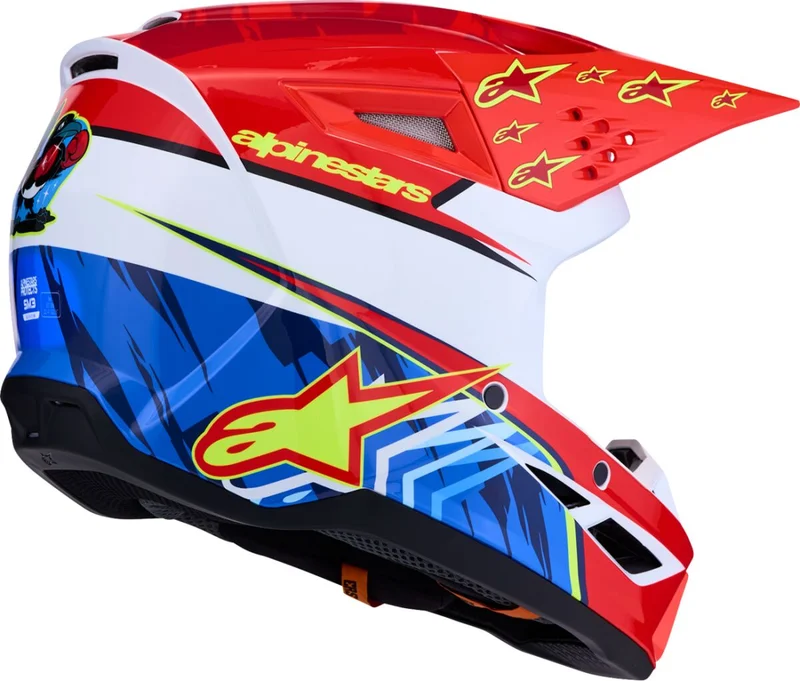 ALPINESTARS HELMET SM3 FALCON RED/WHT/BLU