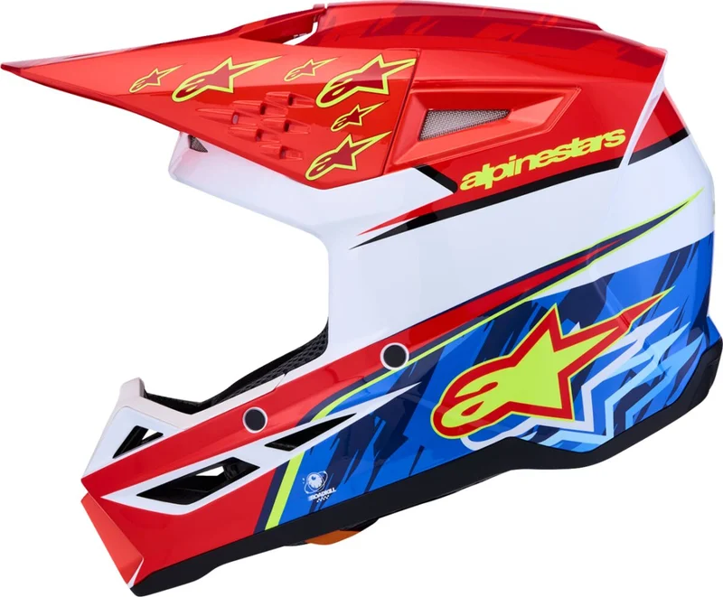 ALPINESTARS HELMET SM3 FALCON RED/WHT/BLU