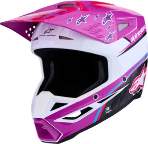 ALPINESTARS HELMET SM3 FALCON PUR/WHT/PNK