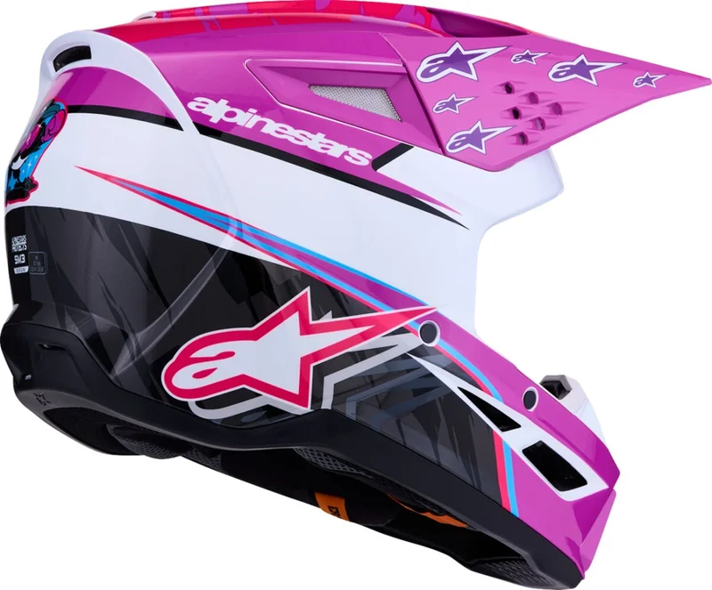ALPINESTARS HELMET SM3 FALCON PUR/WHT/PNK