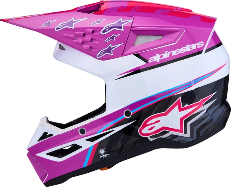ALPINESTARS HELMET SM3 FALCON PUR/WHT/PNK