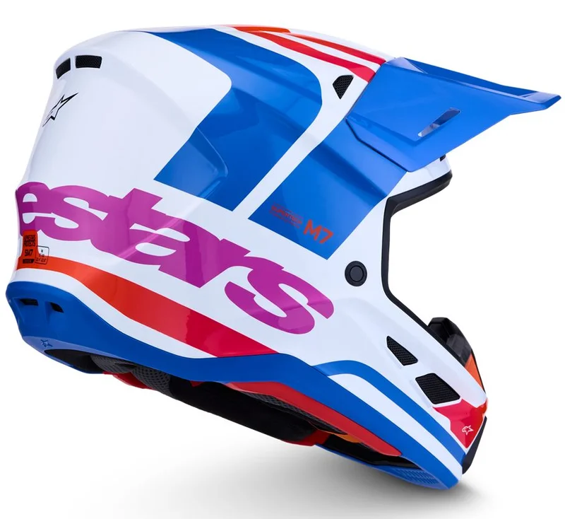 ALPINESTARS HELMET SM7 CORE WHT/BLU/PNK XS