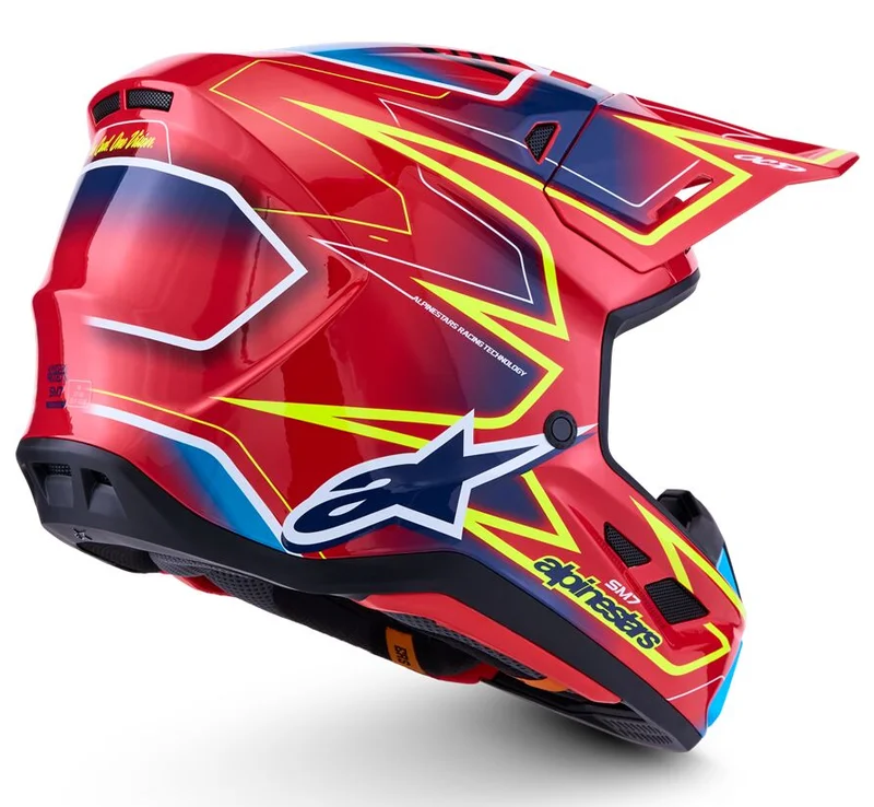 ALPINESTARS HELMET SM7 CAST RED/YLW/BLU XS