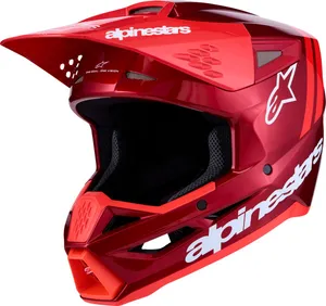 ALPINESTARS HELMET SM3 RADIUM RED/WHT