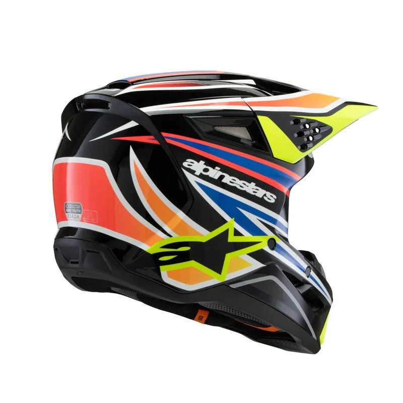 ALPINESTARS HELMET YTH SM3 WURX BLK/YL/B Y