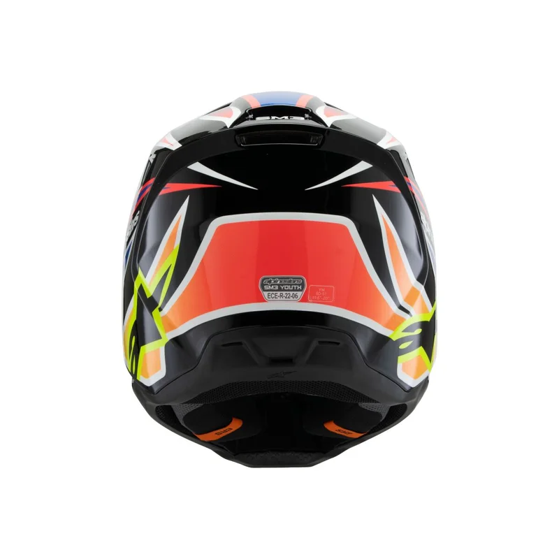 ALPINESTARS HELMET YTH SM3 WURX BLK/YL/B Y