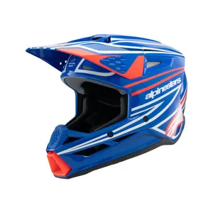 ALPINESTARS HELMET YOUTH SM3 WURX BLUE/RED/W