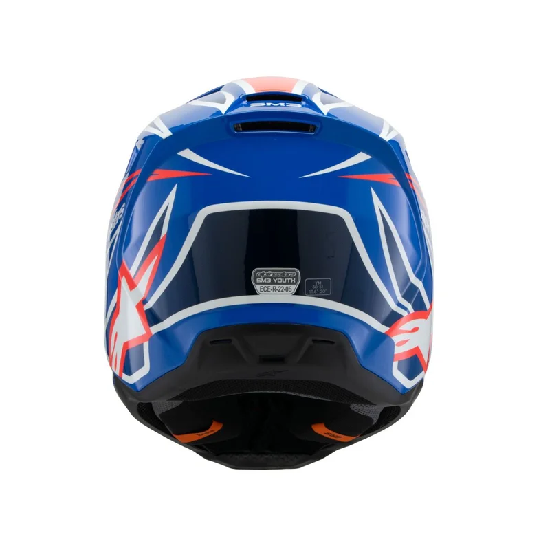 ALPINESTARS HELMET YTH SM3 WURX BLUE/RED/W