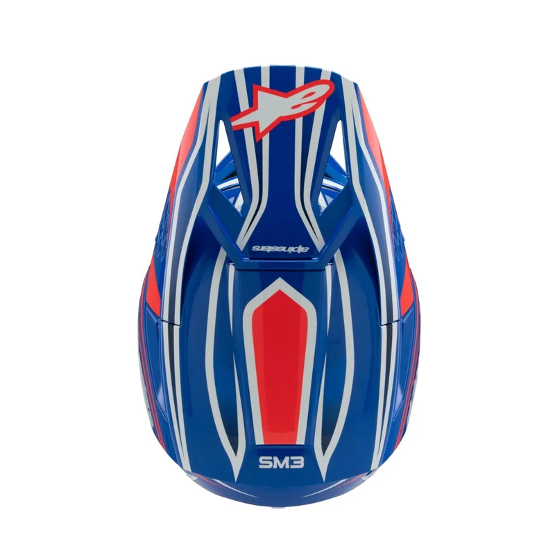 ALPINESTARS HELMET YTH SM3 WURX BLUE/RED/W