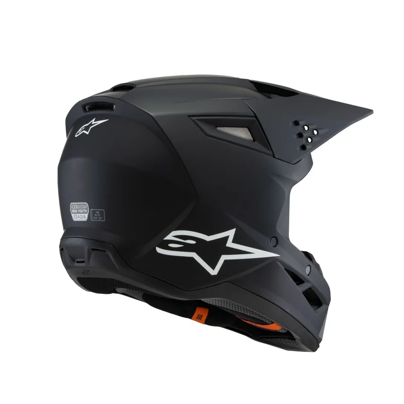 ALPINESTARS HELMET YTH SM3 SOLID BLACK YS