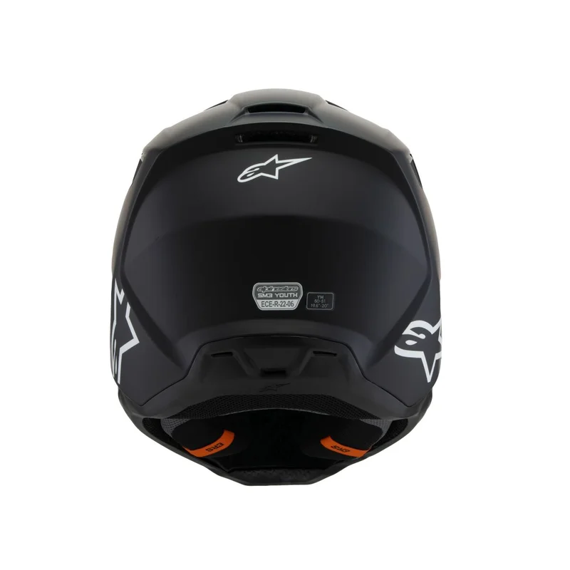 ALPINESTARS HELMET YTH SM3 SOLID BLACK YS