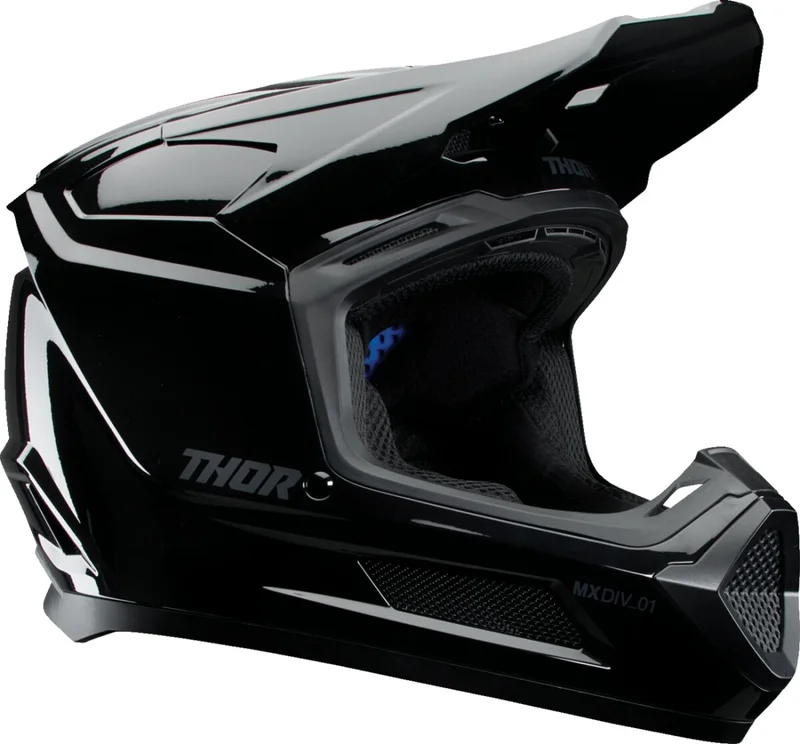 THOR HELMET FLEET YTH BLACKOUT GLOS