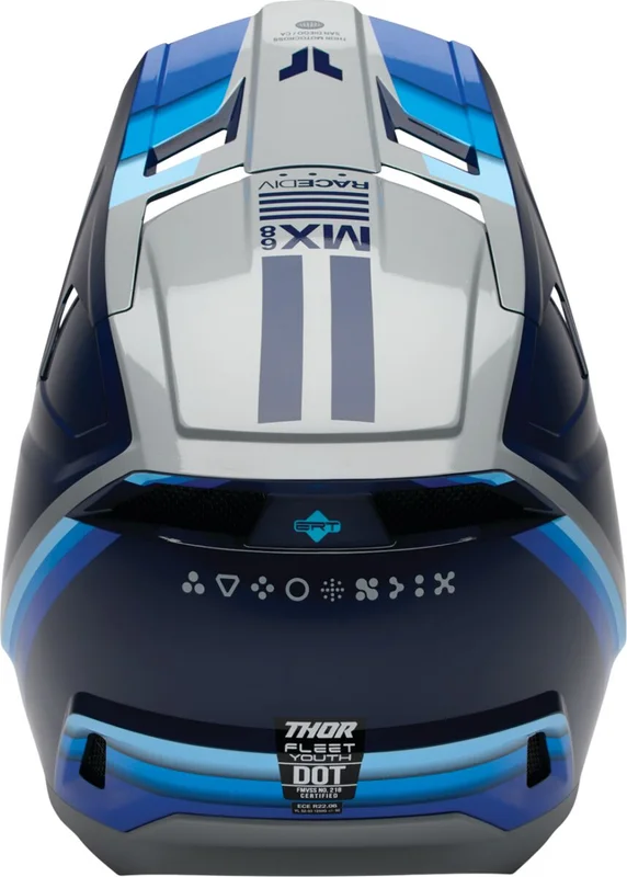 THOR HELMET FLEET YTH DEFY BL/GY S