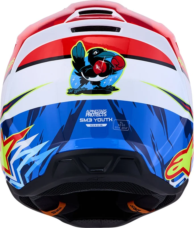 ALPINESTARS HELMET YTH SM3 FALCON RD/WH/BL