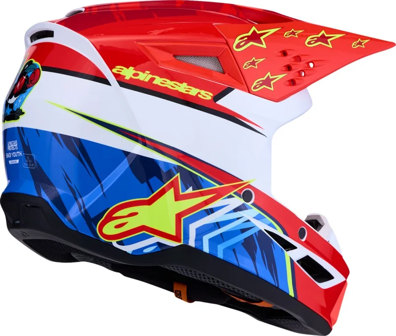 ALPINESTARS HELMET YTH SM3 FALCON RD/WH/BL