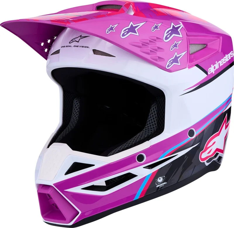 ALPINESTARS HELMET YTH SM3 FALCON PU/WH/PK