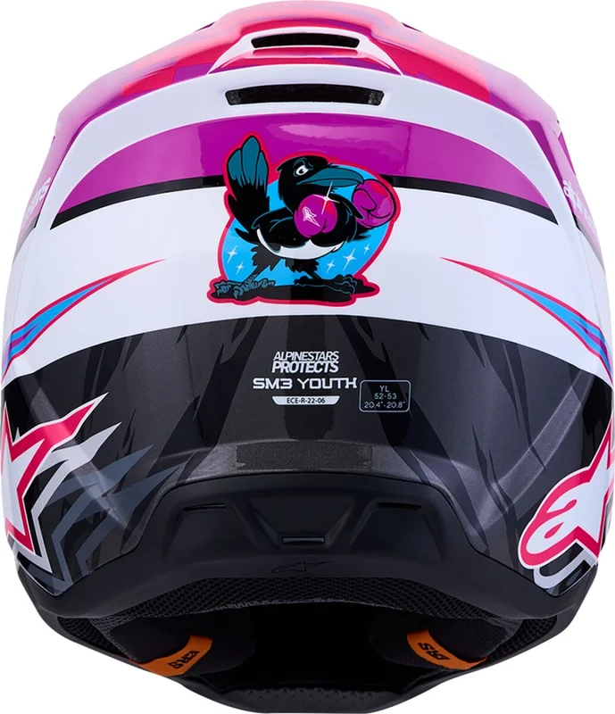 ALPINESTARS HELMET YTH SM3 FALCON PU/WH/PK