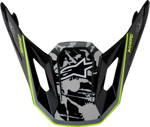 ALPINESTARS VISOR S-M7 BLASTER BK/GY/YL