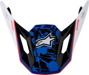 ALPINESTARS VISOR S-M7 BLASTER WH/BU/RD