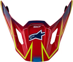 ALPINESTARS VISOR S-M7 CAST RD/YL/BL