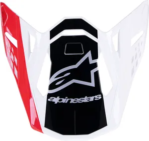 ALPINESTARS VISOR SM10 UNIT RD/WT