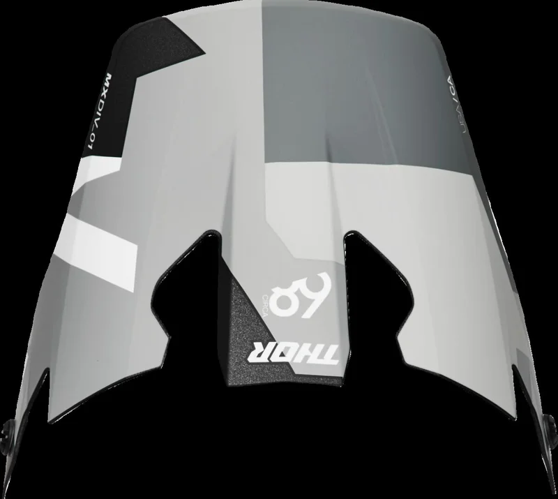 THOR VISOR R-SPORT CRBN BRAVE GY/WH
