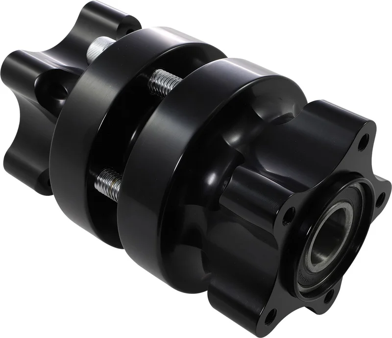Arlen Ness Ness, wheel hub front. Black DF