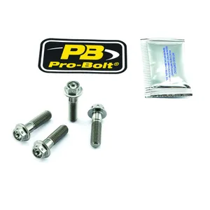 PRO BOLT Titanium Front Axle Pinch Bolt Kit Race Spec Natural