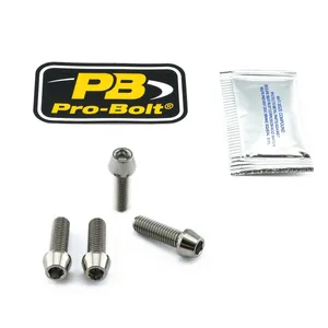 PRO BOLT Titanium Front Axle Pinch Bolt Kit Natural
