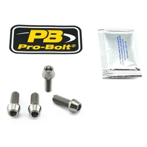 PRO BOLT Titanium Front Axle Pinch Bolt Kit Natural