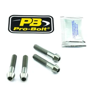 PRO BOLT Titanium Front Axle Pinch Bolt Kit Natural