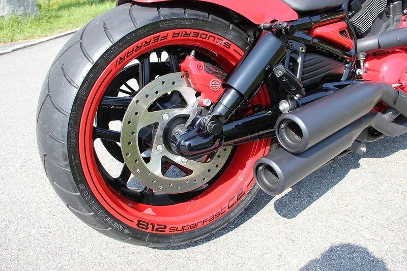 Cult-Werk Rear wheel axle cover kit. Gloss black