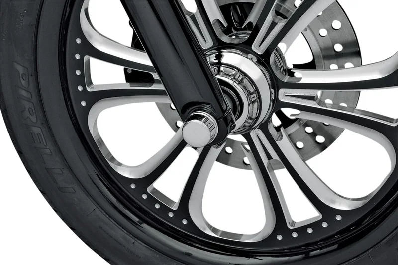 Drag Specialties AXLE CAP FRONT CHROME