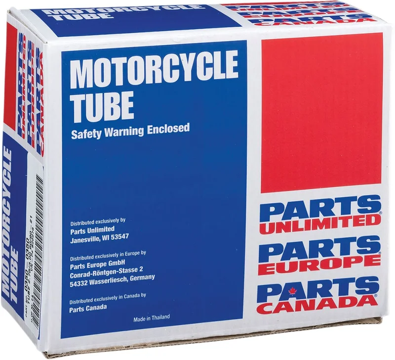 PARTS UNLIMITED 23" STANDARD BUTYL TUBE TR-4 STEM TYPE FITS 2.75/3.00