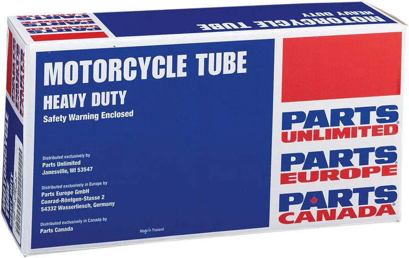 PARTS UNLIMITED 19" HEAVY-DUTY RUBBER TUBE TR-4 STEM TYPE FITS 110/90 120/90