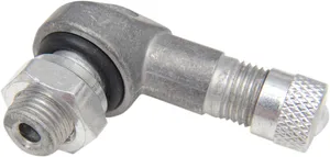 K&L SUPPLY K&L-SUPPLY, VALVE STEM, 8MM, BASE 90° BEND, SILVER