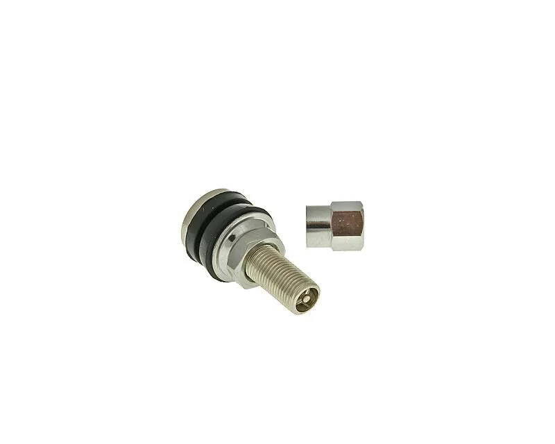 101 OCTANE TIRE VALVE TUBELESS STRAIGHT SHORT METAL