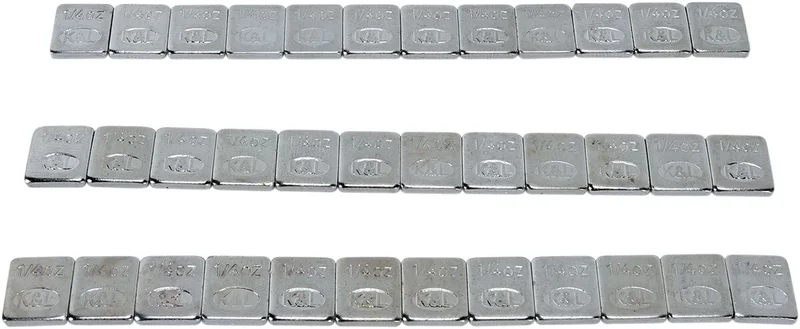 K&L SUPPLY K&L-SUPPLY, WEEL WEIGHTS, STICK ON, 0,25OZ, SILVER, 360 PIECES