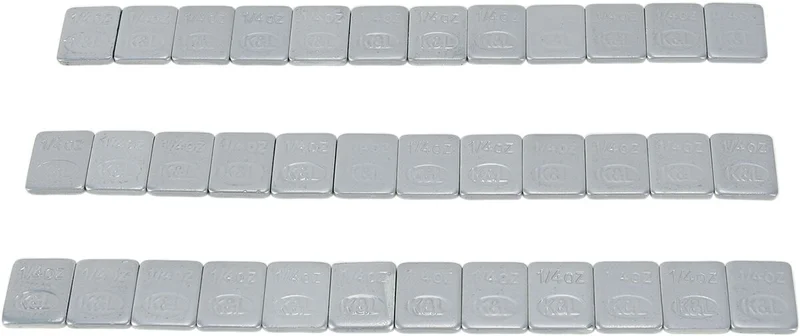 K&L SUPPLY K&L-SUPPLY, WEEL WEIGHTS, STICK ON, 0,25OZ, SILVER, 36 PIECES
