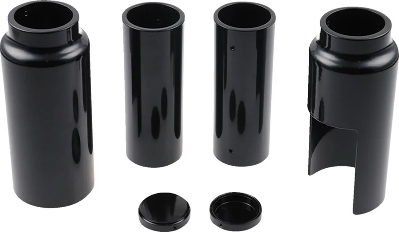 Cult-Werk 6-piece fork tube cover kit. Gloss black