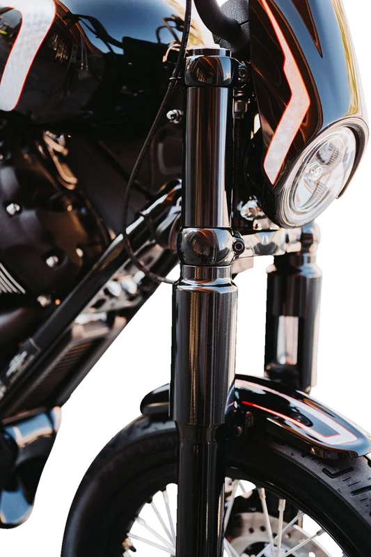 Cult-Werk 6-piece fork tube cover kit. Gloss black