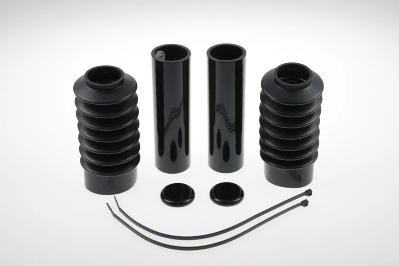 Cult-Werk 6-piece fork tube cover kit. Gloss black