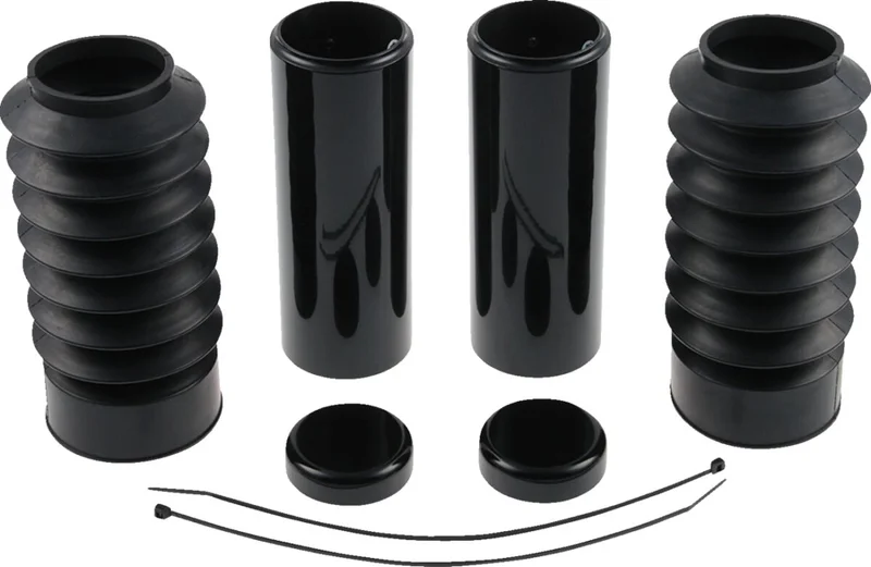 Cult-Werk 6-piece fork tube cover kit. Gloss black