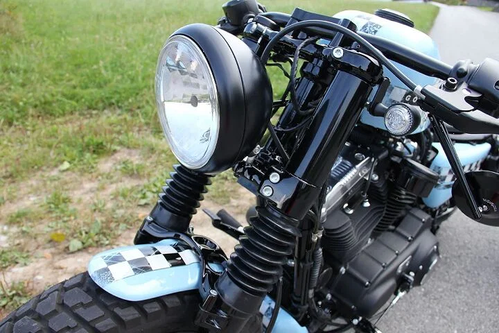 Cult-Werk 6-piece fork tube cover kit. Gloss black