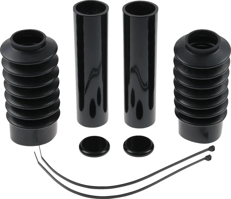 Cult-Werk 6-piece fork tube cover kit. Gloss black