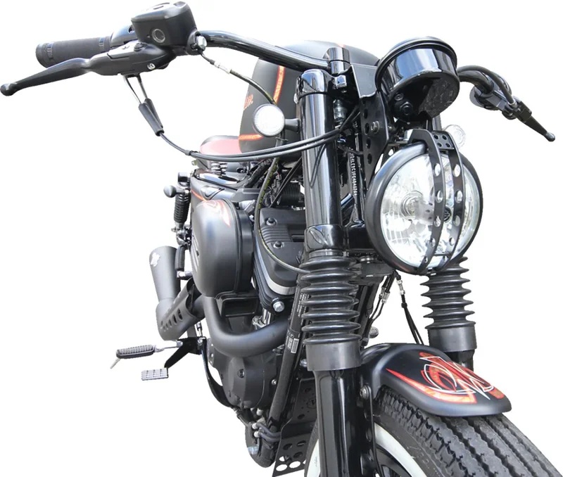 Cult-Werk 6-piece fork tube cover kit. Gloss black