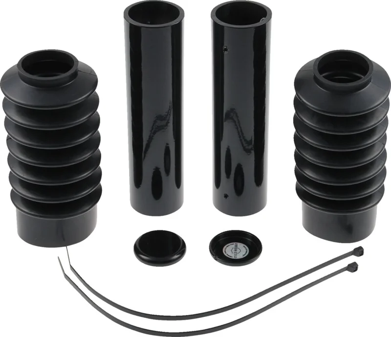 Cult-Werk 6-piece fork tube cover kit. Gloss black
