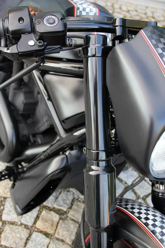 Cult-Werk 6-piece fork tube cover kit S. Gloss black